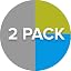 Yellow/Blue (2-pack)