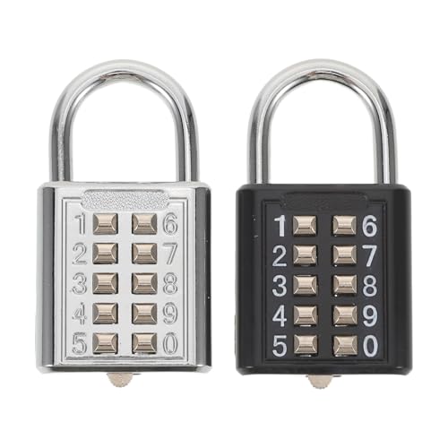 SEWACC コードロックスーツケース2個:荷物用コンビネーション南京錠 - 旅行バッグ、ブリーフケース、ジムロッカー、ツールボックス、バックパック用の なパスワードロック