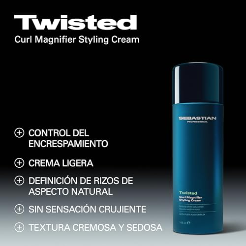Sebastian Professional Twisted Curl Magnifier | Crema de Styling | Rizos Definidos y Sin Encrespamiento | Definición y Flexibilidad para Rizos y Ondas | Ideal para Cabello Rizado | 145ml - imagen 3