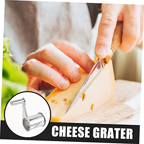 Set de ralladores de queso manuales de acero inoxidable 2 piezas miniatura 5