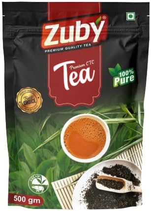 Zuby Tea Traditional Indian Chai | Instant Tea | Made with Real Spices | No Artificial Flavors or Colors | 500 gram (Pack of 2)