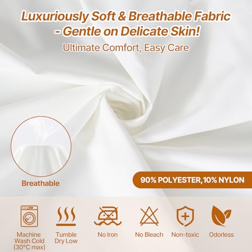 2-Pack Fitted Bassinet Sheets for Baby Girl Boy - Soft Waterproof Breathable Bassinet Mattress Protector, Compatible with Hourglass, Moses Basket, and Oval & Standard Rectangle Bassinet Mattresses — view 5