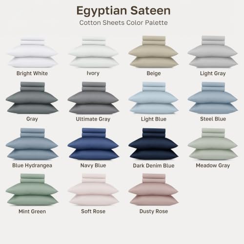 California Design Den 100% Egyptian Cotton Cal King Sheets Set, Soft Rose by California Design Den - Used condition - Image 6