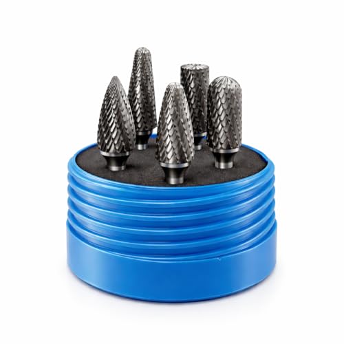 Juego de 5 Fresas de Carburo para Amoladoras Die Grinder miniatura 3