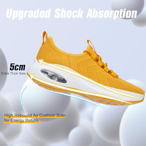 Image of Wide Toe Box Shoes Women Extra Wide Width Sneakers Air Cushion Road Running Shoes Ultra Light Tennis Gym Workout Training Shoes Breathable Walking Shoes with Arch Support