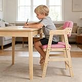 Hochstuhl aus Holz, verstellbar, Lehrstuhl,kinderstuhl,hochstühle,bis 90 kg für Kinder und...