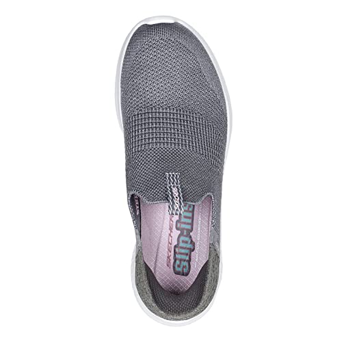 Skechers Sport Women's Women's Hands Free Slip Ins Ultra Flex 3.0 Smooth Step Sneaker, Grey, 5 Wide4