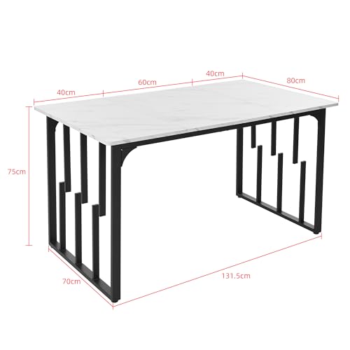 Table à manger rectangulaire pieds réglables pour résoudre les sols inégaux - 4