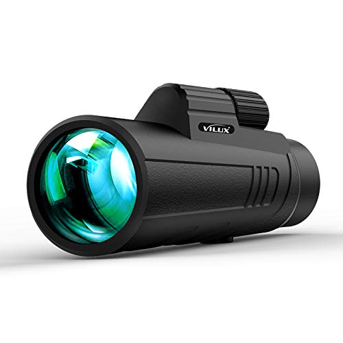 VILUX 12x42 High Power Monoculars for Adults with Low Night Vision,Monocular Telescope with 16.5 mm BAK-4 Large Prism and FMC Lens,Gifts for Bird Watching Hunting Camping Travelling Wildlife Scenery