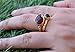 Veracity Jewelry Gold Plated Multi Gemstone Rings For Women & Girls - Jewelry For Women's Birthday Anniversary Wife Mom Girlfriend Sister - Handmade Gifts (Garnet and iolite)