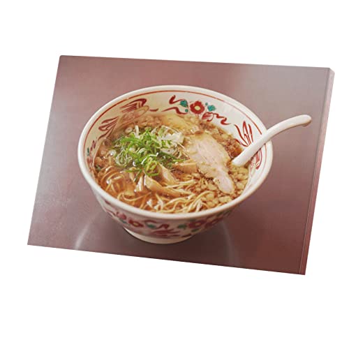 Toile Imprimée Ramen Nouilles Japonaises Déco Cuisine Japon 45x30