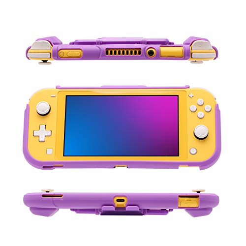 Purple Switch lite Case, Protective Case for Nintendo Switch lite with Game Storage and Kickstand - Purple - Image 4