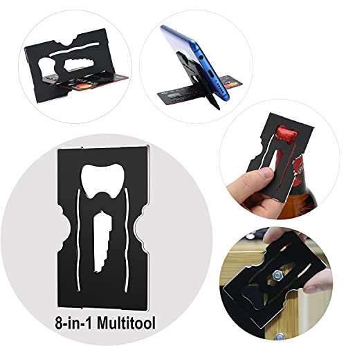 Lindenle Mens Wallet, Minimalist Slim Front Pocket Wallet, Small Card Holder Rfid Blocking, Money Clip (Black) #TOP1