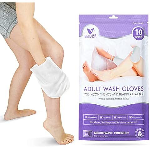 Medcosa Adult Washcloths - Disposable Glove Wipes Cover