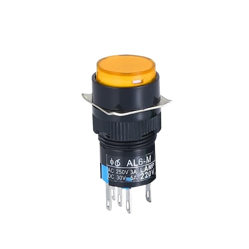 Bouton-poussoir 16mm résolvez les pannes de démarrage avec l'interrupteur LA16 lumineux 220V