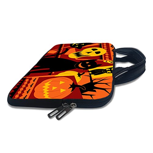 Image of Theskinmantra Black Cat Laptop Sleeve for 11 inch laptops