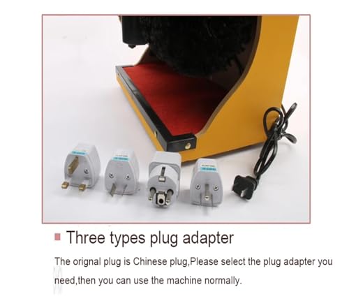 Electric Shoe Cleaner Machine, 45W Automatic Leather Polisher con Cepillo Duro, 800-1000 RPM Rotating Vela para Botas y Zapatillas, Diseño Compacto para Uso doméstico