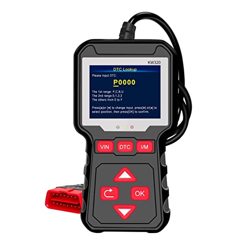 Scanner de código de diagnóstico automático OBDII (KW320) sistemas de sensor de O2 de motor de veícu