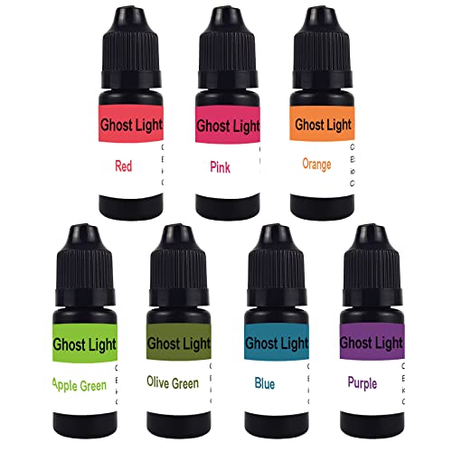 Ghost Light UV-Harz, 7 leuchtende Farboptionen, Farben, UV-Harz, ideal für die Herstellung von heißen Spots, Triggerpunkten, dünnen Schichten Cover