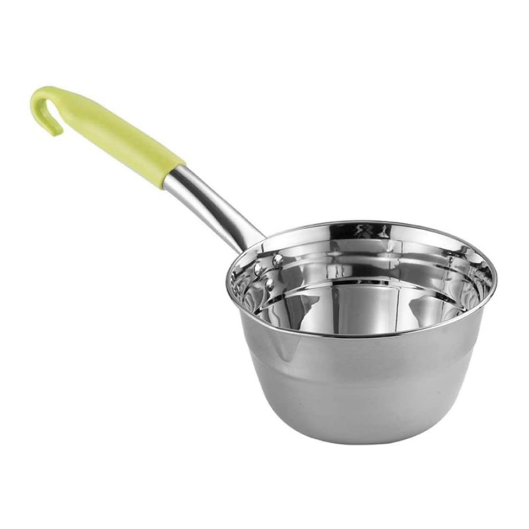 Cucharón de agua acero inoxidable cochero de agua de agua mango con mango enganchado