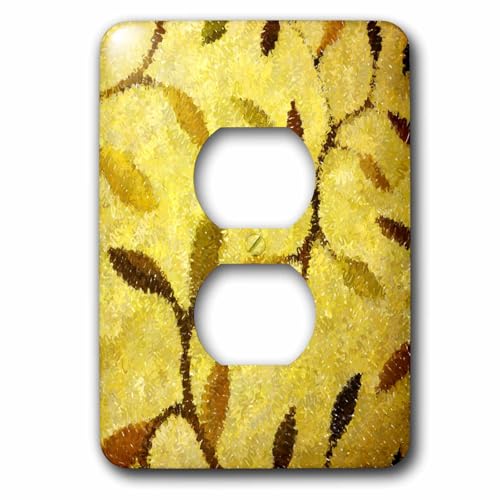 Couvercle de prise jaune 3dRose Lsp_22223_6 pour cacher les plaques usées - 2