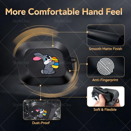 Image of Anvique Silicone Case Cover for Realme Buds Air 8, Dustproof and Shockproof Protection, Compatible with Realme Buds Air 8 (Squirrel)