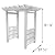 New England Springport Arbor, White, 91.375" H