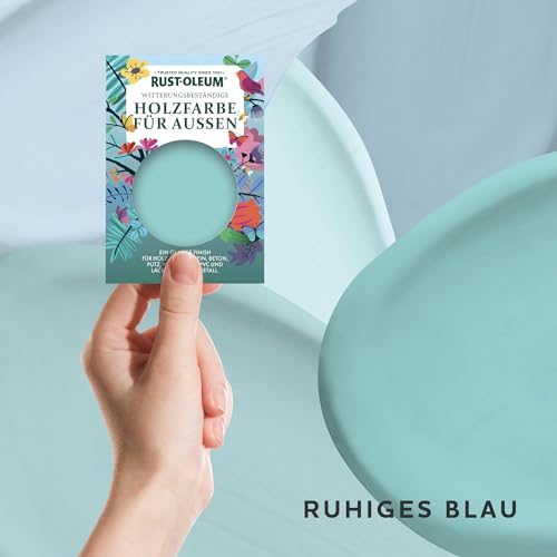 Holzfarbe Für Aussen Testerbox - Ruhiges Blau - Matt