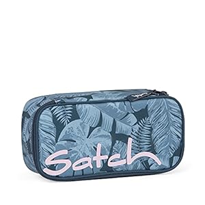 satch Pennenetui – mapje groot, scheidingsvak, geodriehoek Betty Blue – blauw