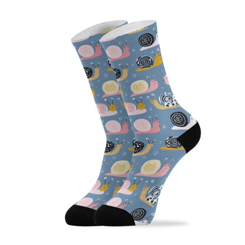 Wusikd Snails Socks for Women and Men Animal Long Socks for Athletic Running 1