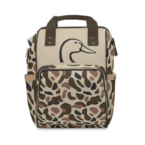Image of Old School Camo "Duck" Backpack/Camo Diaper bag/Mallard Duck Travel Bag/Trendy Duck Camo Carryon/Hunting Bookbag/Country Life Bookbag