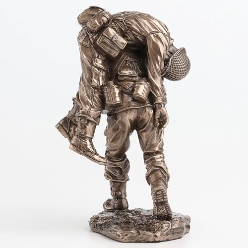 Estatua Militar Decorativa Resina y Bronce No Soldier Left Behind 13 cm miniatura 6