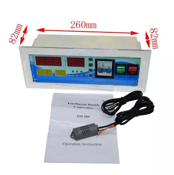 Kontroler Temperatury, XM18D Cyfrowy wielofunkcyjny kontroler temperatury i wilgotności inkubatora Automatyczny inkubator jaj