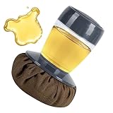 Gusseisen Reiniger Scheuerleiste | Kratzfreie Pfannenbürste mit Ölflasche,Reinigungsbürste für...