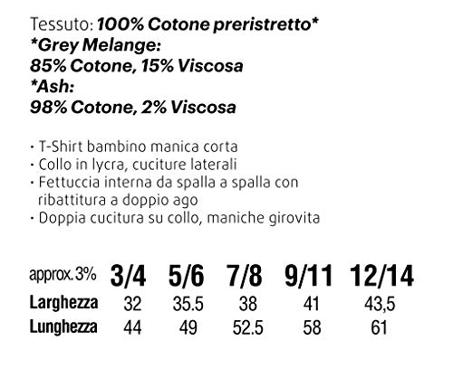 Maglietta T-Shirt Bimbo Bimba - 100% Cotone - 150