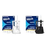 Waterpik Aquarius Water Flossers WP-662 Black and WP-660 White with 10 Pressure Settings, 7 Tips, ADA Accepted
