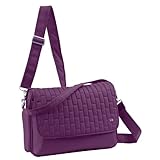 Lug Pontoon Horizontal Cross-Body Bag, Plum Purple, One Size