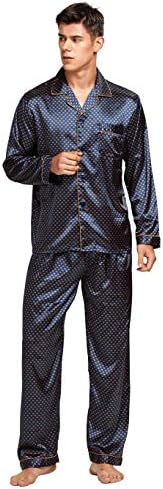 Tony & Candice Men's Long Classic Satin Pyjamas
