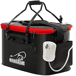 Cubo Cebo Vivo Cubo para cebo de pescado vivo, práctico cubo de pescado plegable, bolsa de pesca Eva, recipiente de agua, camping, senderismo, cebo vivo, cubo de pescado plegable, práctico para