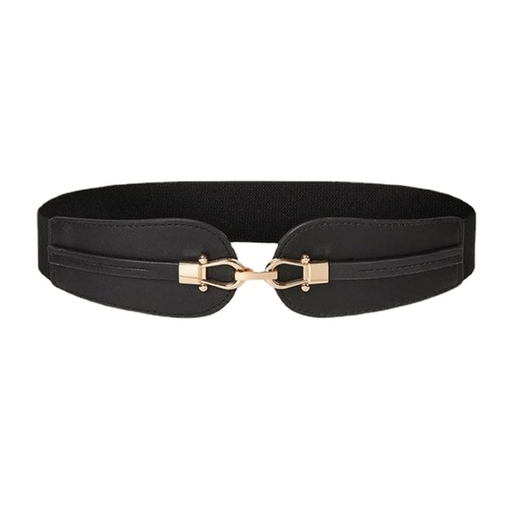 Female Wide Buckle Belt for Women Elastic Band Cinch Waist Belt Suit Sweater Clothing accessories