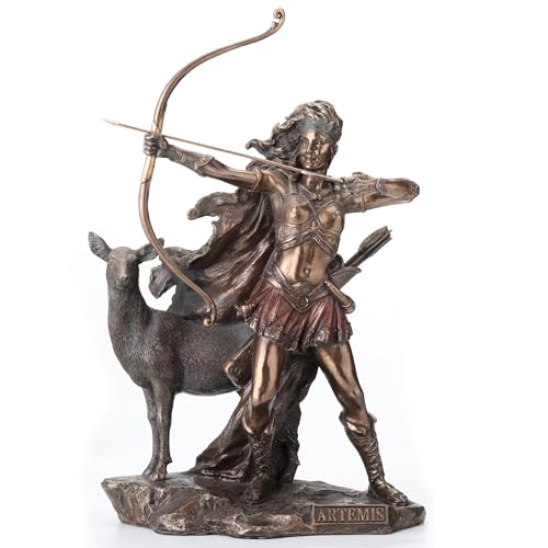 Estatua de Artemisa Diosa de la Caza y Naturaleza 12.25 in miniatura 1