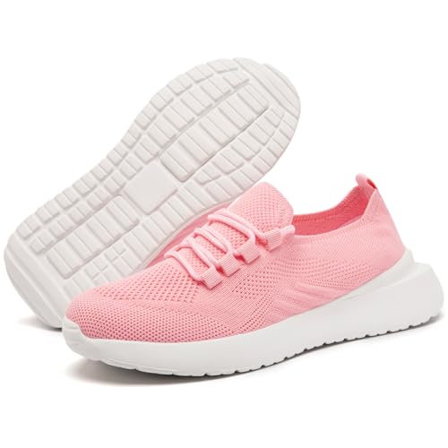 Womens Walking Shoes Running Tennis Slip On Travel Sneakers Casual Non Slip Fashion Gym Sports Lightweight Breathable Comfort Shoes