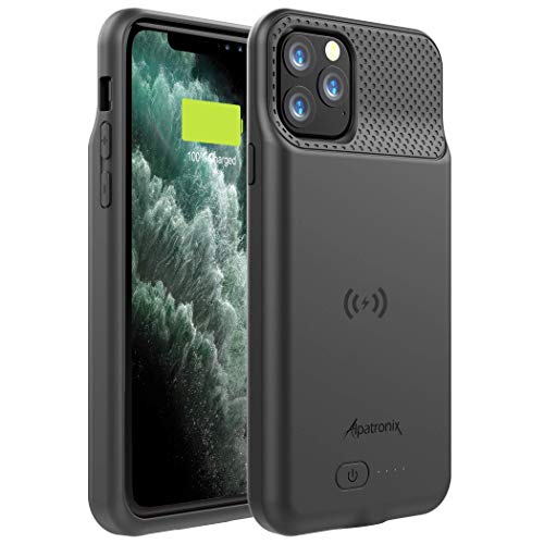 Alpatronix iPhone 11 Pro Battery Case, BX11Pro 4200mAh Slim Portable Protective Extended Charger Cover with Qi Wireless Charging Compatible with iPhone 11 Pro (5.8 inch) (Black)
