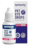 EYEMYCIN dog eye drops and cat eye drops , pet eye drop , Vet-Recommended Dog Eye Infection Treatment to Soothe Infection Allergy,Relieve Dry Eyes Pink Eyes, Pet Tear Stain Cleaner Horses 1 fl oz