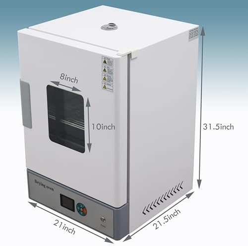 TECHTONGDA Digital Forced Air Convection Drying Oven Heat Treat Industrial Lab Temperature Control Independent Control Fan 15.7X14.7X17inch Chamber - Thumbnail 2