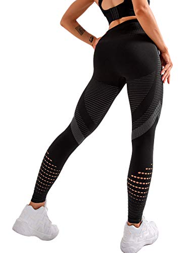 Women's High Waist Active Energy Leggings Slimming Seamless Compression Fit Pants Workout Tights