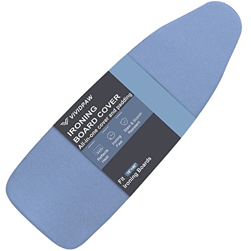 VividPaw Ironing Board Cover and Pad 18x49 Extra Wide Thick Padding