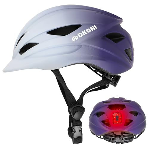 Casque de vélo pour homme et femme avec éclairage USB pour rouler sans peur en ville