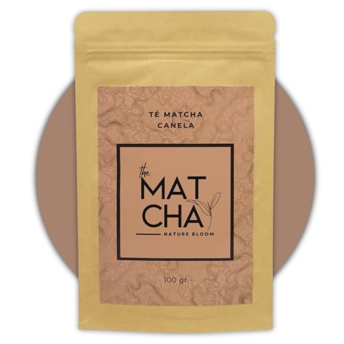 Té Matcha Sabor Canela [Premium] - 100% Natural, sín Azúcar | Té Verde en Polvo Matcha | Energía, Concentración, Antioxidante