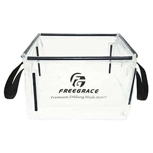 Freegrace Premium Folding Wash Basin - Collapsible Water Sink Container - Lightweight & Durable Transparent Plastic - Wash Dishes Everywhere - Suitable for Camping & Outdoor Activities